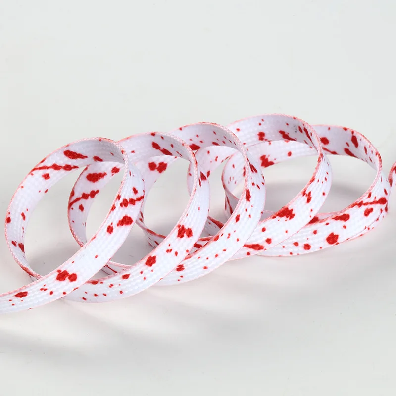 8mm Wide Creative Flat Shoelaces for Dacron Shoe Adapted Shoes Canvas Aj1 Air Force No.1 Sports Sneaker Shoes Accessories