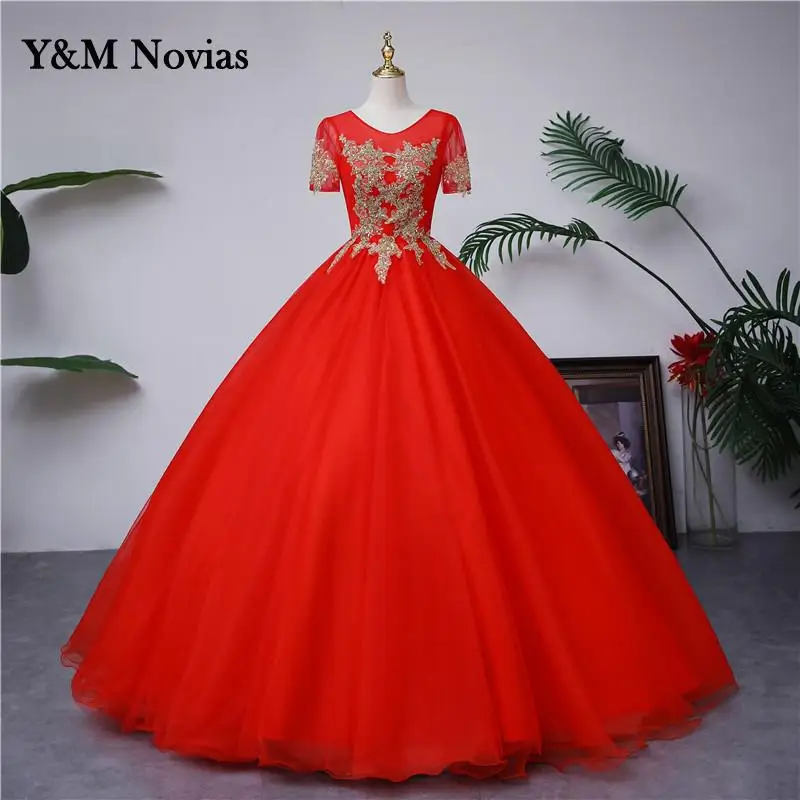 

Y&m Novias Quinceanera Dresses Party Prom Lace Embroidery Off The Shoulder Ball Gown Custom Colors vestidos de 15 aos Plus Size