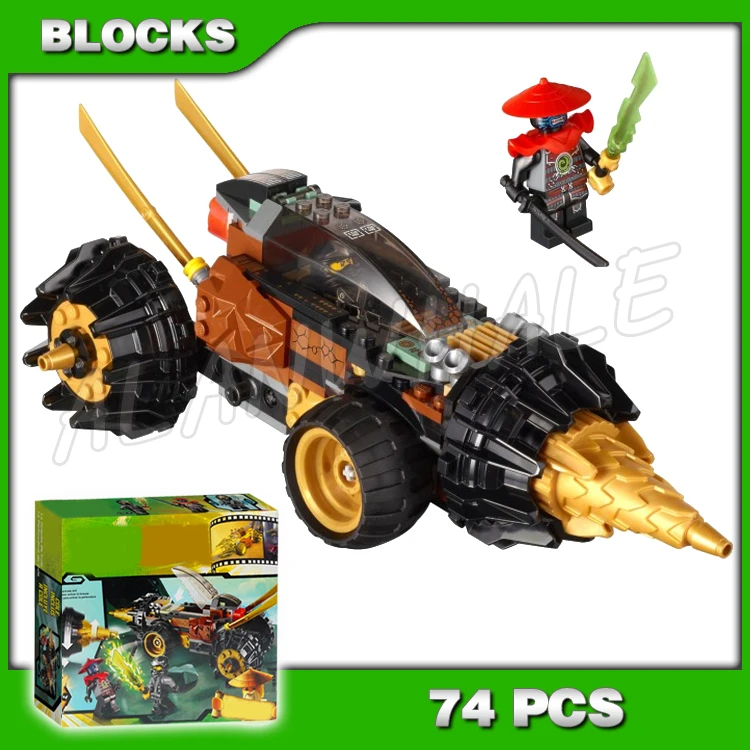 

74Pcs Cole Driller Machine Lord Garmadon 9791 Sets Building Blocks Educational Toys for children Compatible with Model