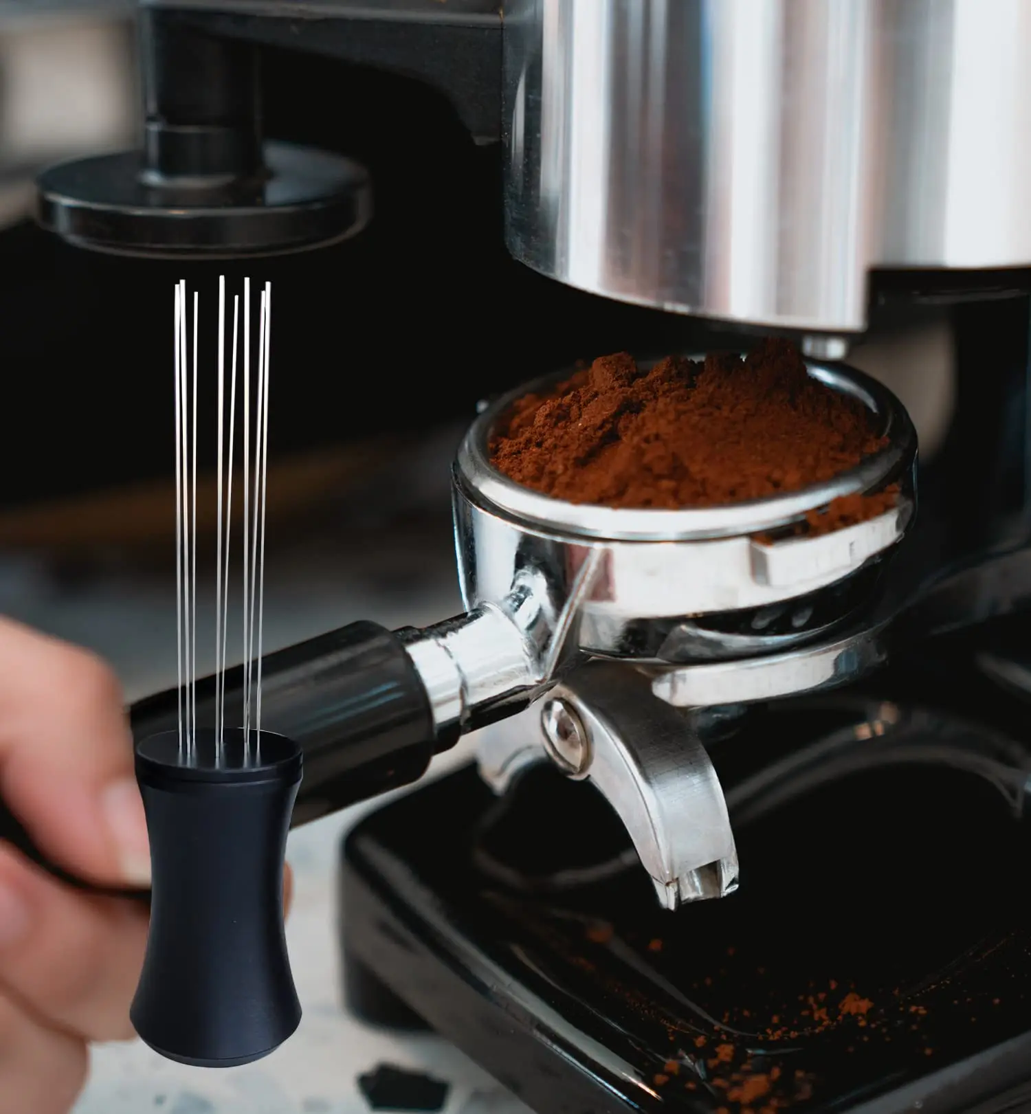 

Coffee Distributor Tamper Stirring Needles Espresso Powder Stirrer Distribution WDT Tool Cafe Stirring Barista Accessories