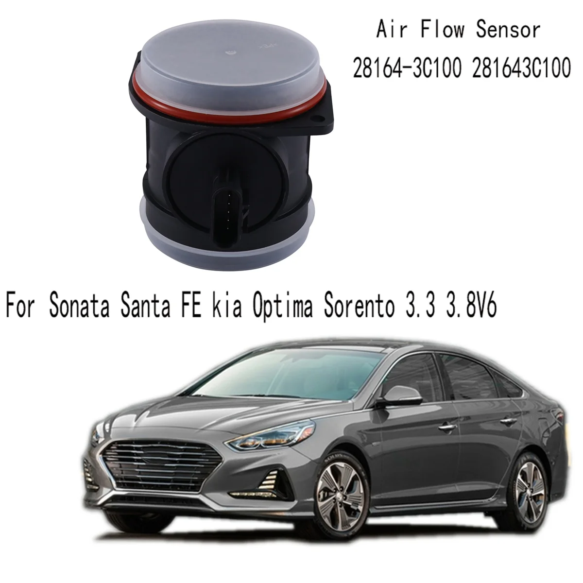 Датчик расхода воздуха для Hyundai Sonata Santa FE Kia Optima Sorento 3 3.8V6 датчик 28164-3C100