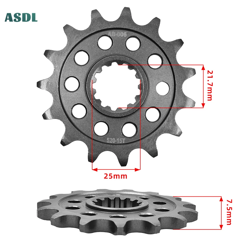 520 43T 15T мотоциклетные передние и задние звездочки для KAWASAKI ZX-6R ZX636 HKF Ninja 2019-2020 2019-2024