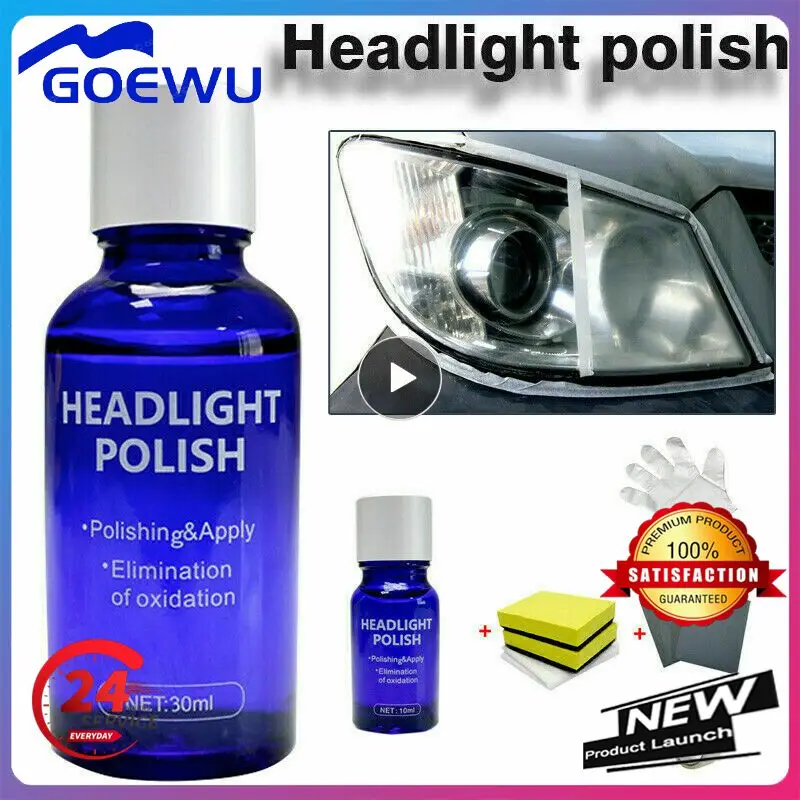 

1~7PCS Glass Polishing Coating Liquid 10ml/30ml Universal Car Headlights Liquid Repair Agent Waterproof Anti-static