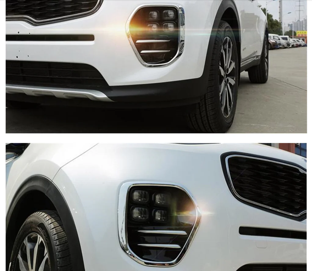 

For KIA Sportage 4 QL 2016 2017 2018 Accessories ABS Chromium Styling Front Foglight Fog Lights Lamp Frame Cover Trim