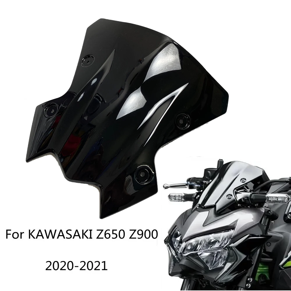 

Motorcycle Windshield WindScreen For Kawasaki Z900 2020-2021 Sun Visor glass Air Deflector Viser Visor Fairing front Wind Shield
