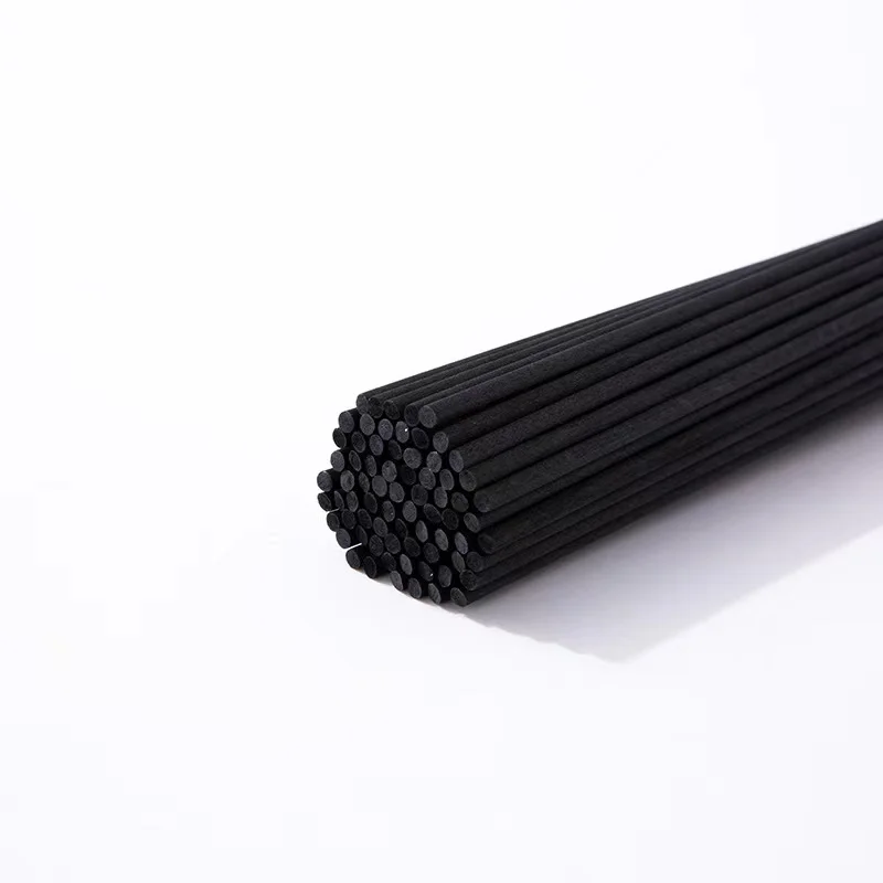 

L25cm x 5/4/3mm Black Synthetic Fiber Rattan Sticks for Reed Diffuser Aromatherapy Essential Oil Volatilizing Rod