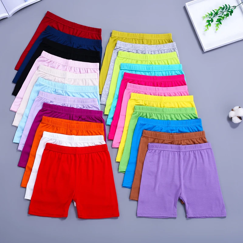 Children Summer Shorts Girls Lace Safety Pants Kids Panties Girls Underwear Leggings Baby Clothes 3-10Y Teen Solid Boxer Short