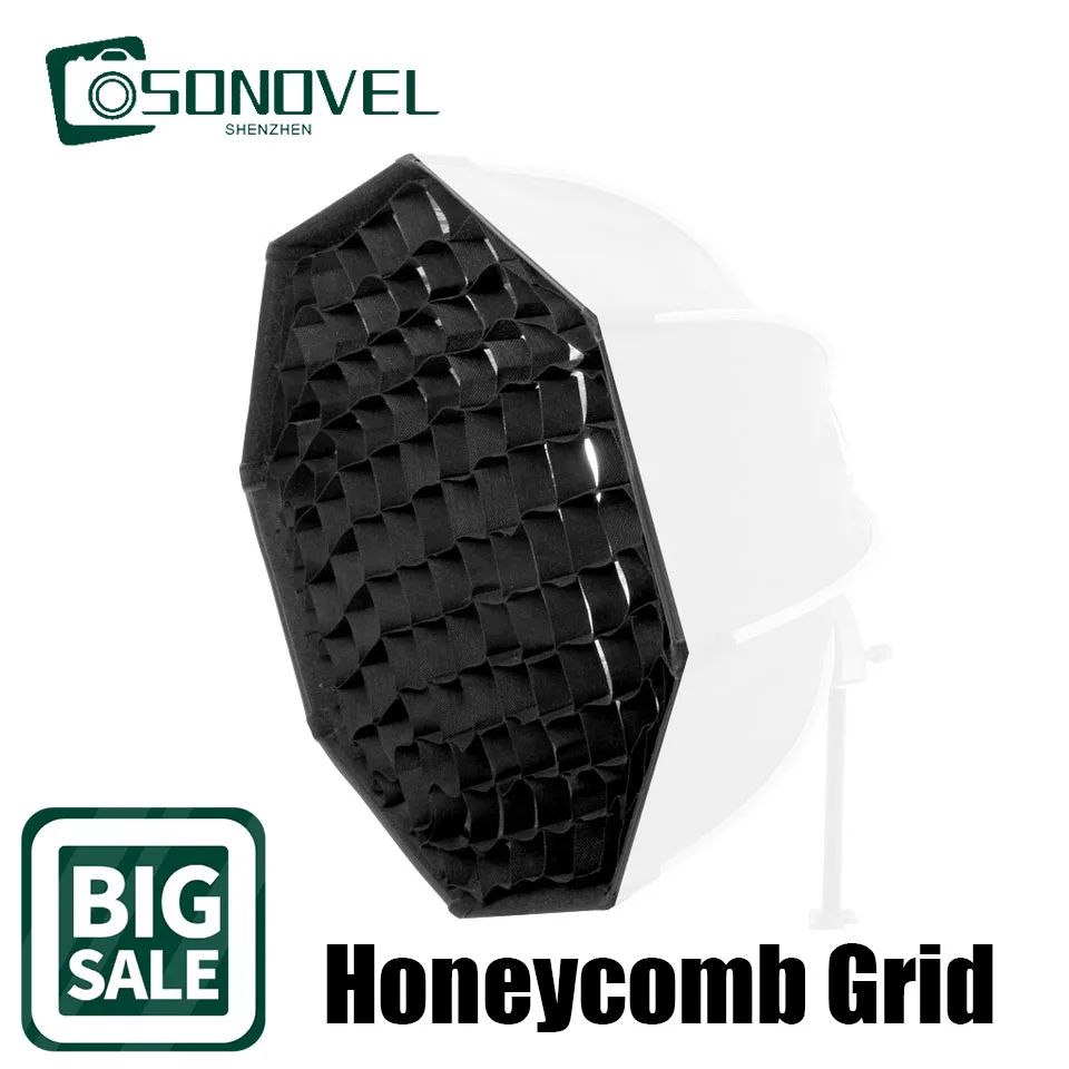 

Softbox Honeycomb Portable Grid Mesh for S-type Umbrella Photography Studio Flash Strobe Light Octagonal 80cm 95cm 120cm 140cm