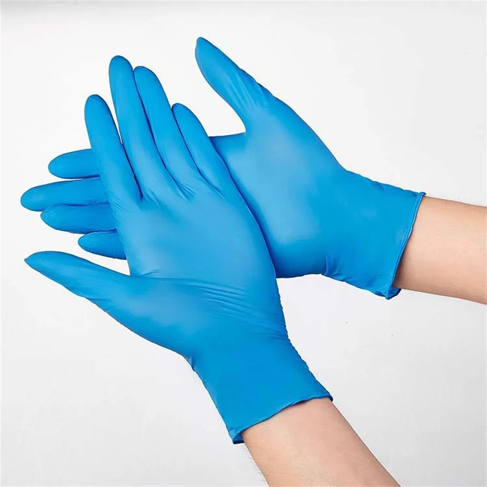 

100pc synthesis Nitrile Gloves Waterproof Household Cleaning Safety Disposable Synthetic Nail Art Tattoo Anti-Static Latex Glove