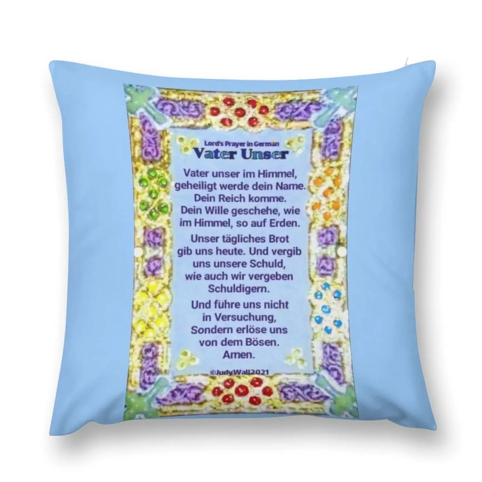 Немецкая Lord's Prayer Vater Unser декоративная подушка рождественская подушки для