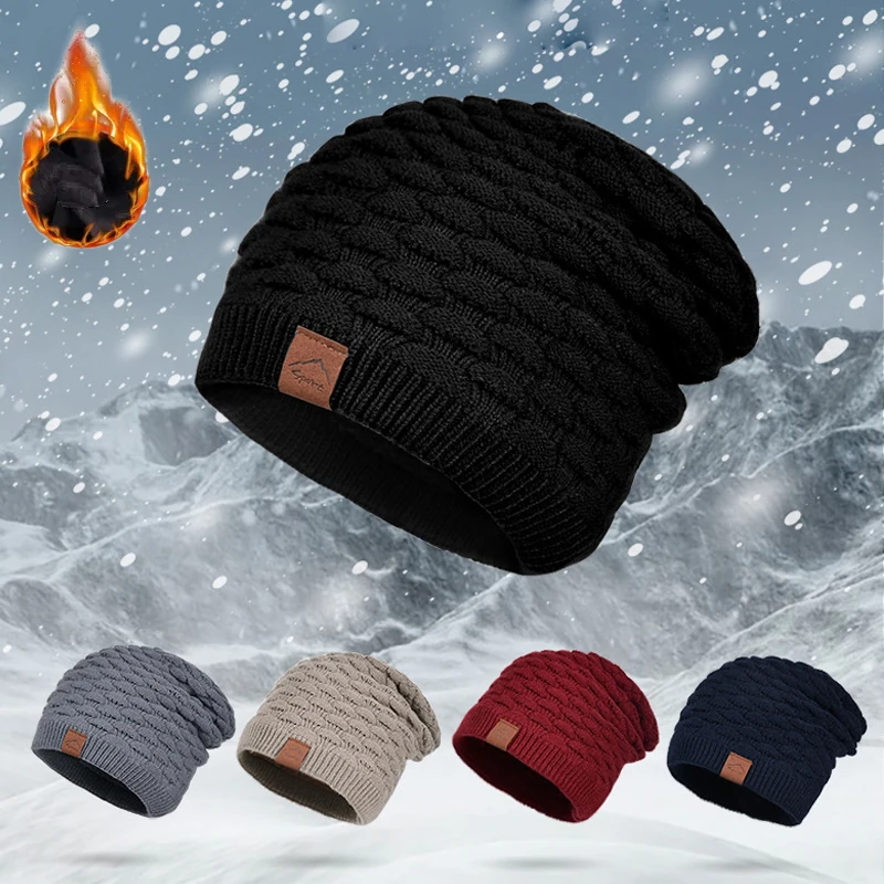 

Мужская непромокаемая шапка с защитой ушей, зимний кашемировый пуловер, шерстяная шапка, женские шапочки, облегающие шапки