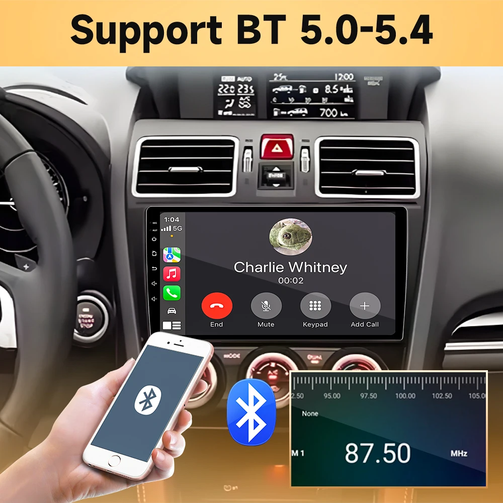 Фото Автомагнитола Android 16 для Subaru Forester 4 SJ XV WRX 2015-2018: Мультимедийная система с высокопроизводительным навигационным экраном №5