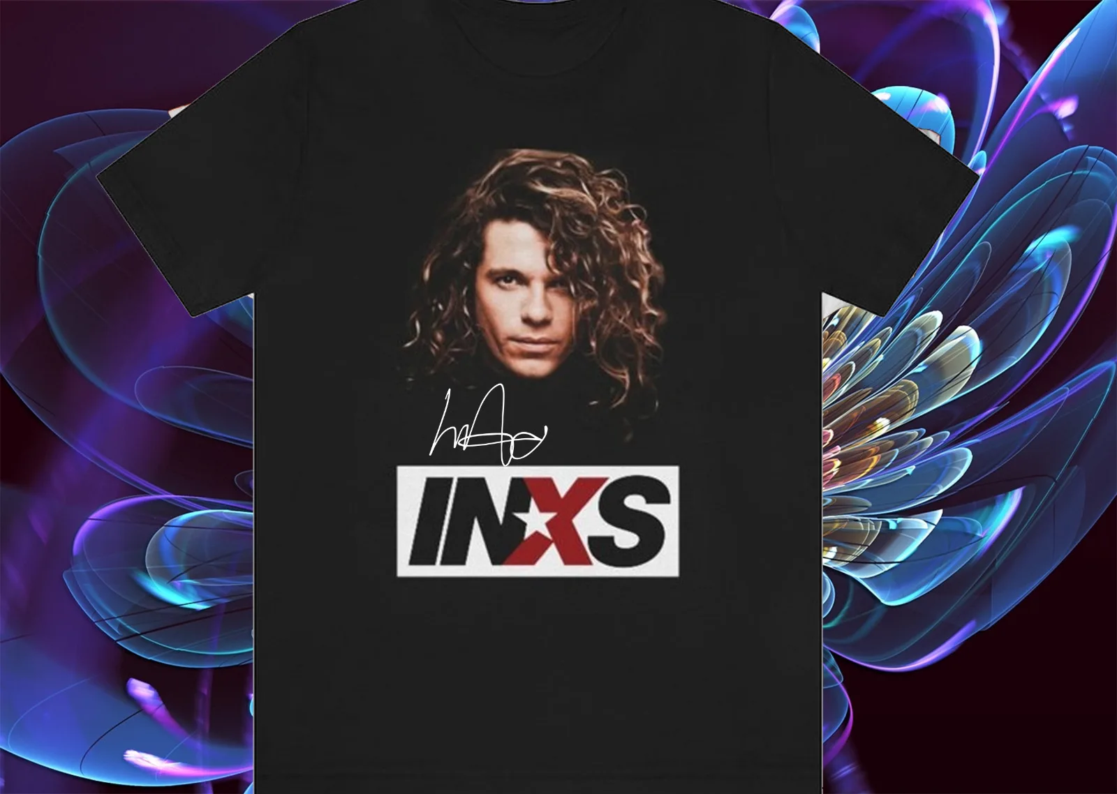 Винтажная Черная Мужская футболка INXS с надписью Michael Hutchence S-4XL cg719