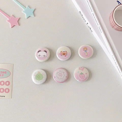 Набор из 6 милых металлических булавок 25 мм generic