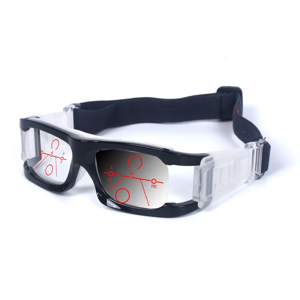 Простые черные удобные противоударные фотохромные прогрессивные