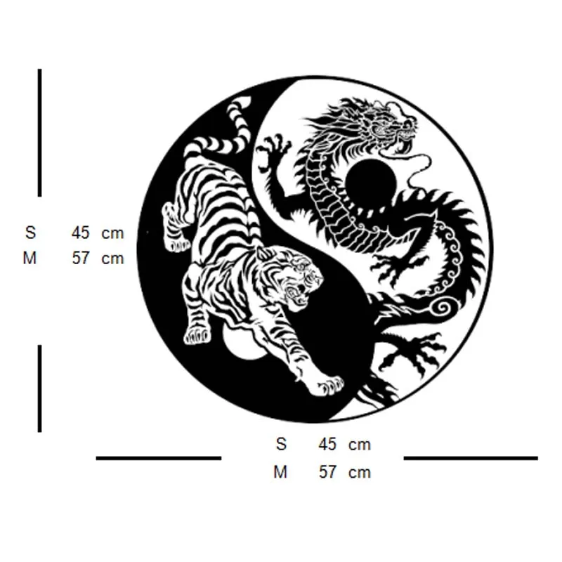 Домашний декор Виниловая наклейка с изображением китайского дракона и дневника