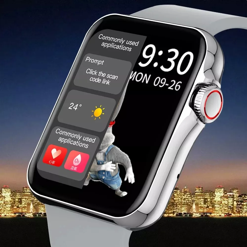 

Смарт-часы 1,69 дюйма с поддержкой Bluetooth, пульсометром и ЭКГ