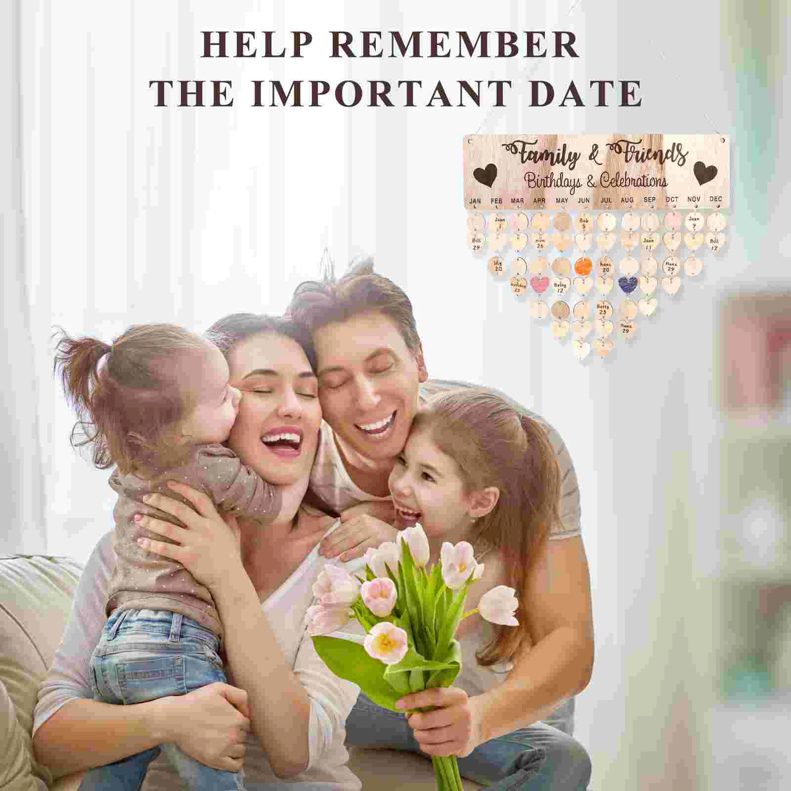 Деревянный календарь с открытием деревянный вечный семейный подарок