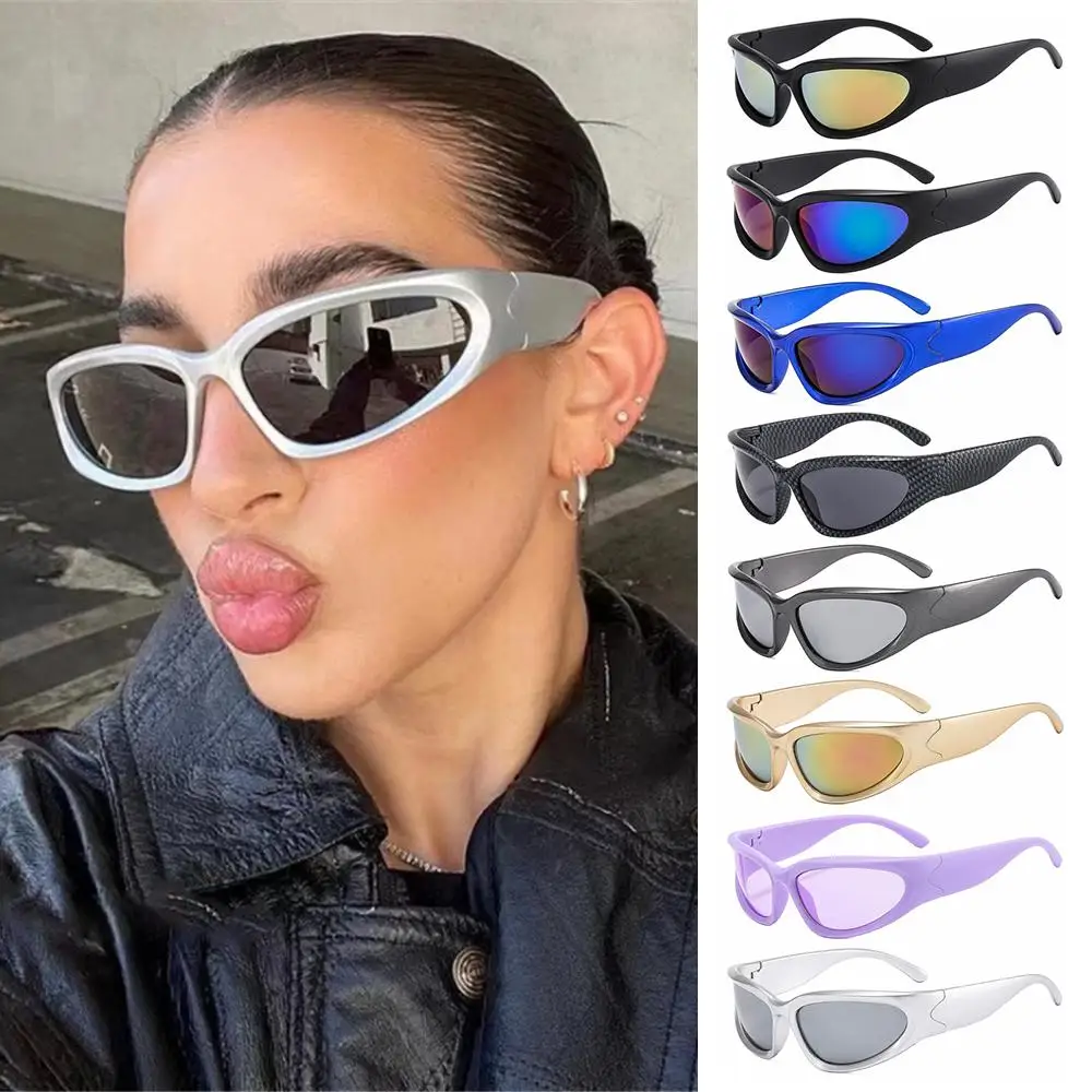 

Vintage Eyewear Punk Outdoor Driver Glasses Shades Wrap Around Sunglasses Sports Sun Glasses