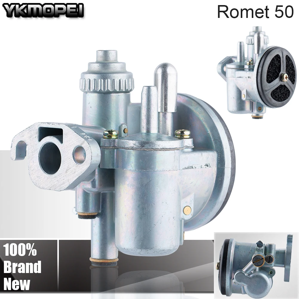 Мотоциклетный карбюратор для мопеда Romet 50CC Komar Ogar Kadet Pony PEGAZ CONDOR Romet50 Vergaser 50 GM12F