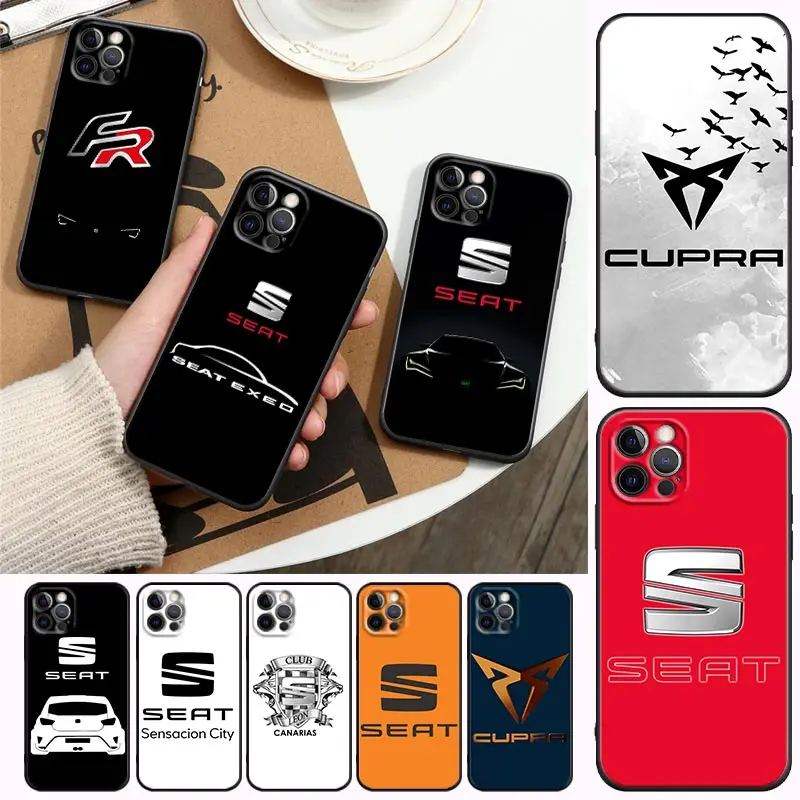 

Seat Car CUPRA Logo FR Apple Case For iPhone 11 12 13 mini Pro Max XS X XR 7 8 6 6S plus SE 2020 Soft Silicone Cases Cover Funda