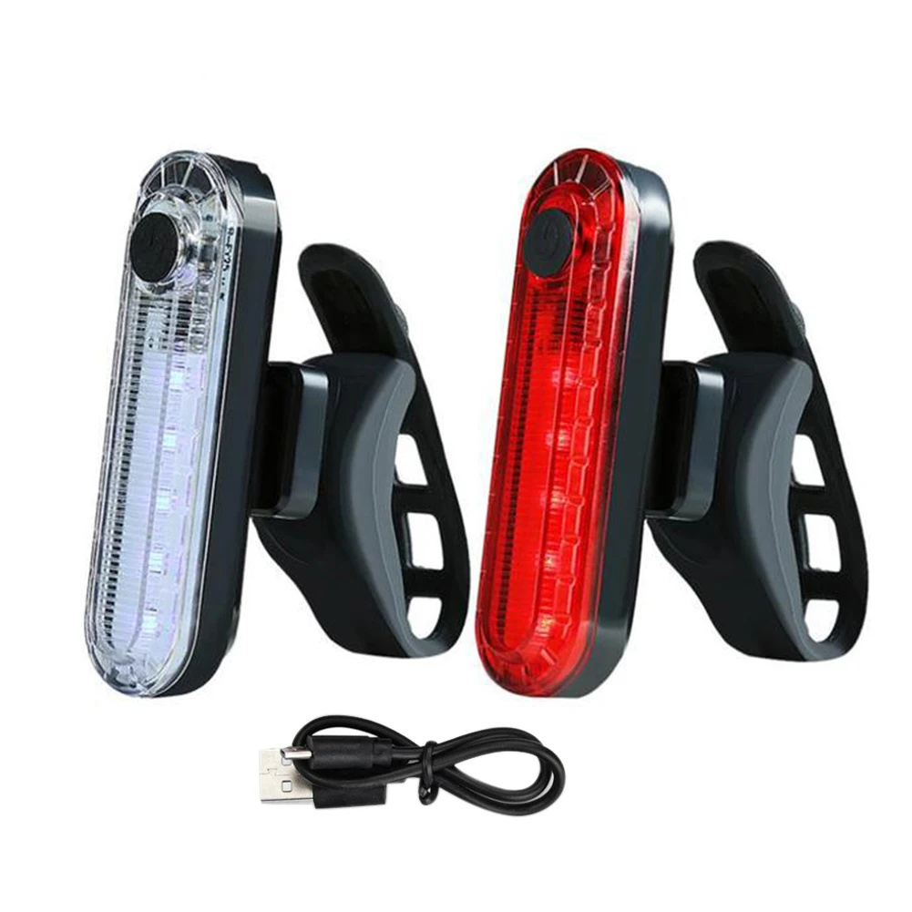 

Пластиковый перезаряжаемый USB фонарь, 4 режима, светодиодный задний фонарь для велосипеда, Предупреждение о безопасности, для ночной езды, д...