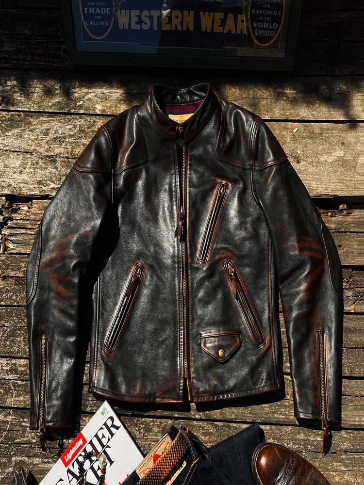 YR! Бесплатная доставка. Бренд Cidu. Классическая кожаная куртка motor rider. Винтажное