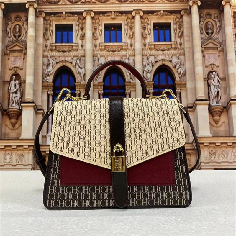 

100% Натуральная воловья кожа Новинка 2023 CHCH HCHC Высококачественная сумка на одно плечо с диагональным промежутком кошелек и сумки Роскошный д...