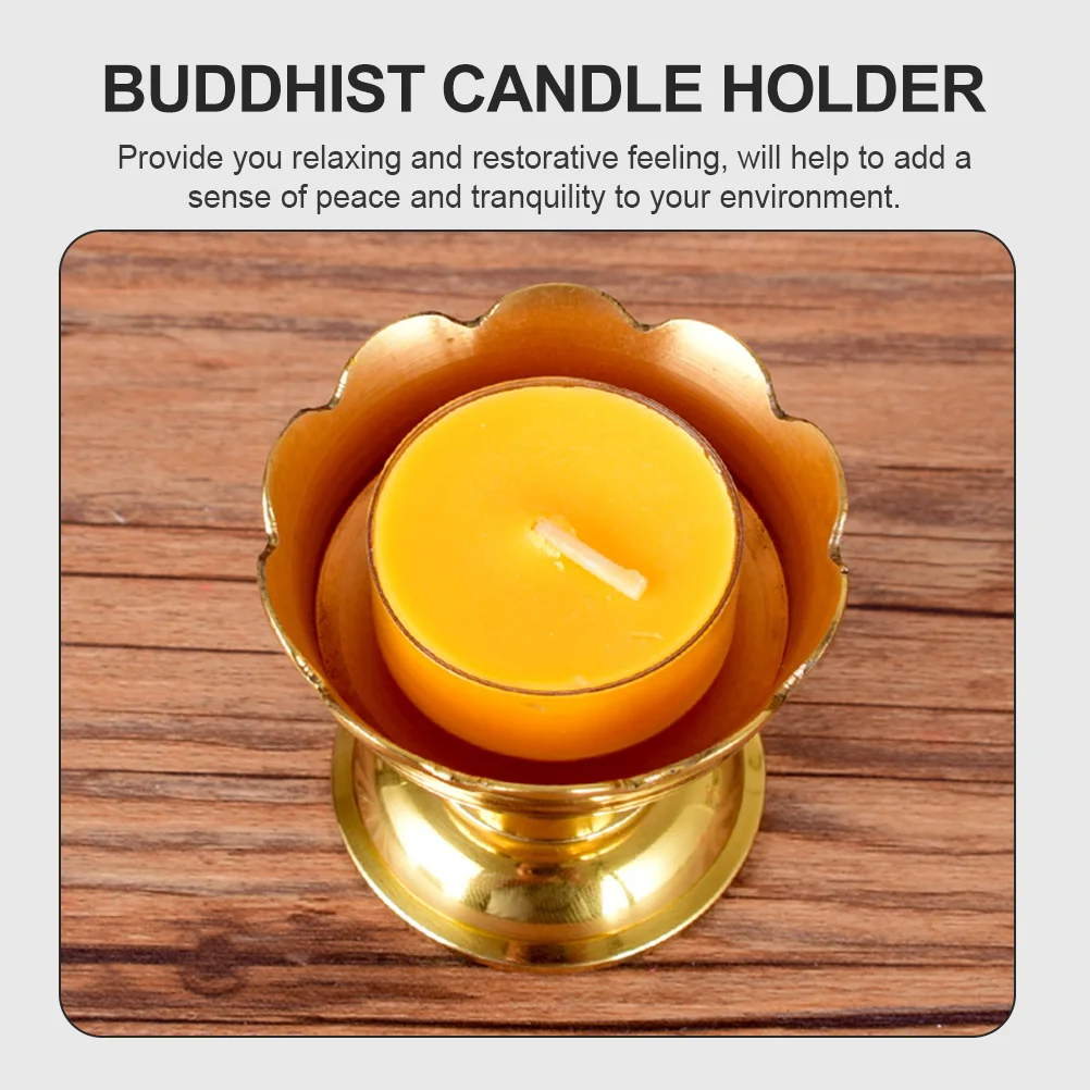 Латунная лампа с маслом винтажный декор держатели для чайных свечей цветок