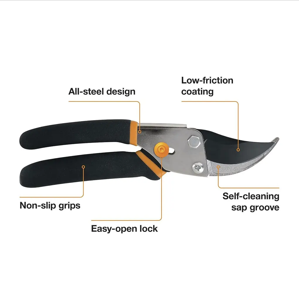 Обходные секаторы Fiskars садовые машинки для стрижки 5/8 дюйма ножницы с острым