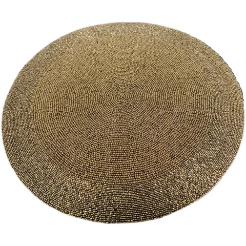 Круглая Роскошная кремовая салфетка 36 см, коврик для стола, чехол ручной работы для шитья хлеба, домашний стол MF230