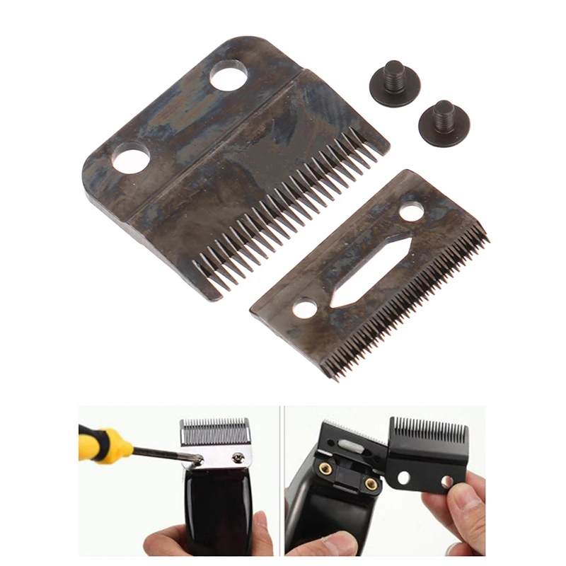 

For Wahl Hair Clipper Blade Black Replacement Movable Blade Steel Accessories