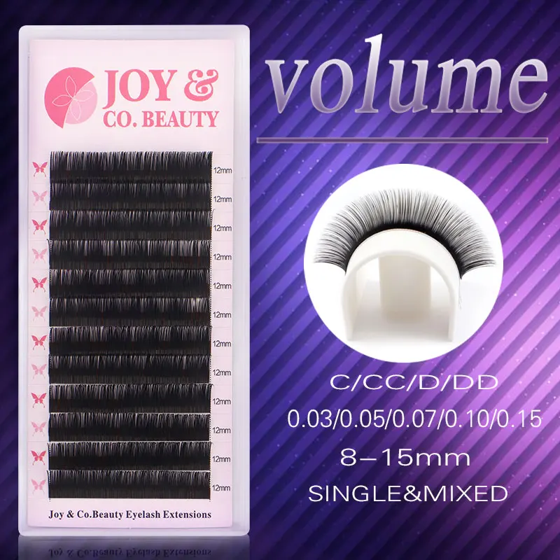 

JoyCo Individual Eyelash Extension Faux Mink False Eyelashes Artificial lashes For Makeup HandMade Natural Lash