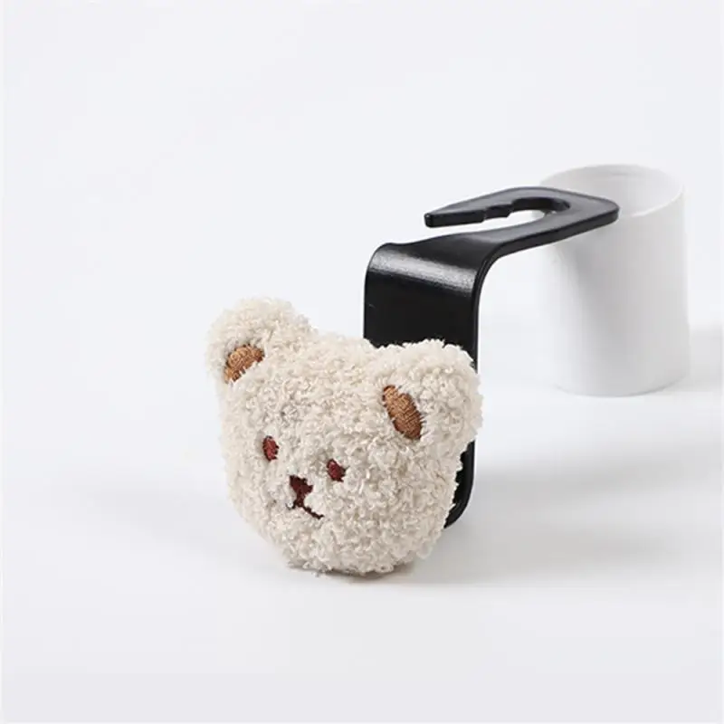 

Car Vehicle Back Seat Organizer Holder Universal Multifunctional Car Hook Durable Cartoon Bear Auto Seat Headrest Hook