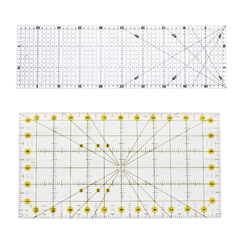 

Acrylic Sewing Ruler Clear Quilting Template for DIY Patchwork Crafting Quilting