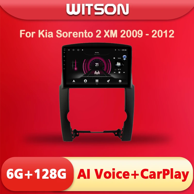 Автомагнитола WITSON AI с голосовым управлением Android 11 мультимедиа для Kia Sorento 2 XM 2009 2010