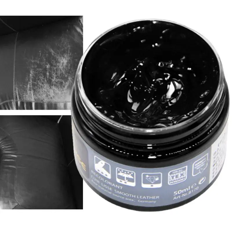 

Black/White/gray Car Care L iquid Leather Repair Kit 50ML Auto Complementary Color Paste Car Seat Sofa Scratch Cracks Paint Care