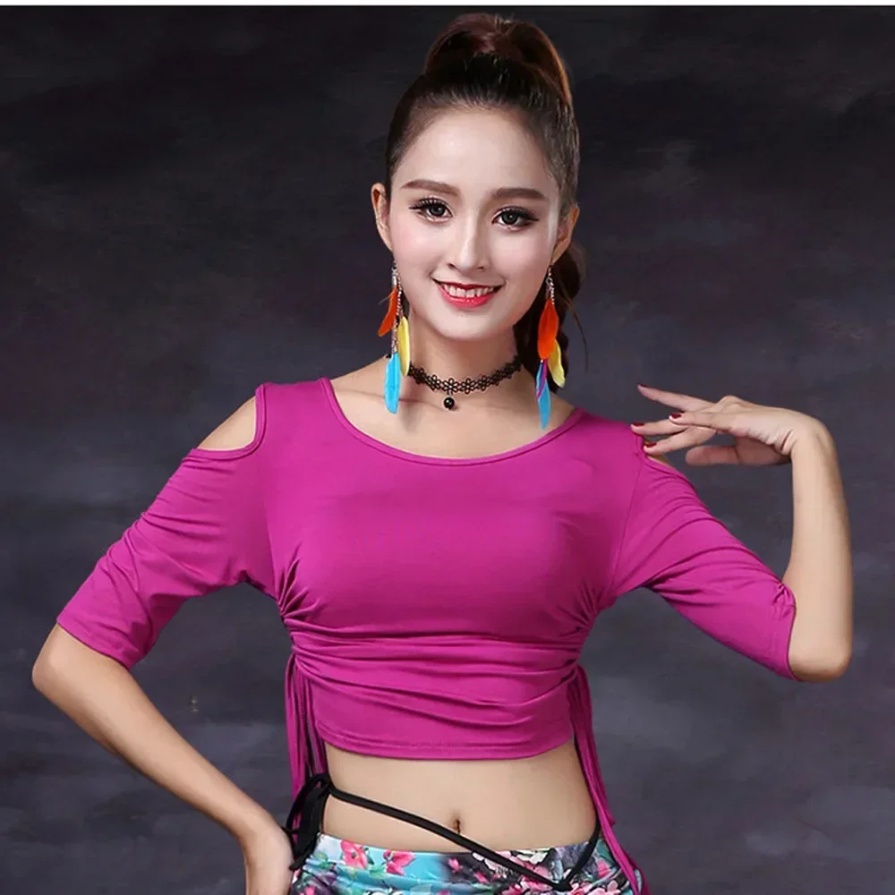 Сексуальные сетчатые топы для танца живота взрослых рубашки костюмы женщин