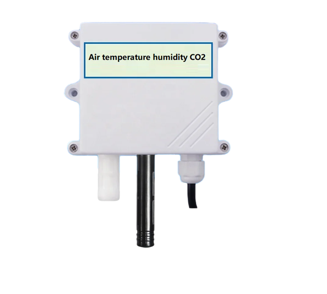 

Air Temperature And Air Humidity Co2 Three Parameters 3 In 1 Wall-Mounted Integrated Type Rs485 WIFI GPRS LORA LORAWAN Sensor