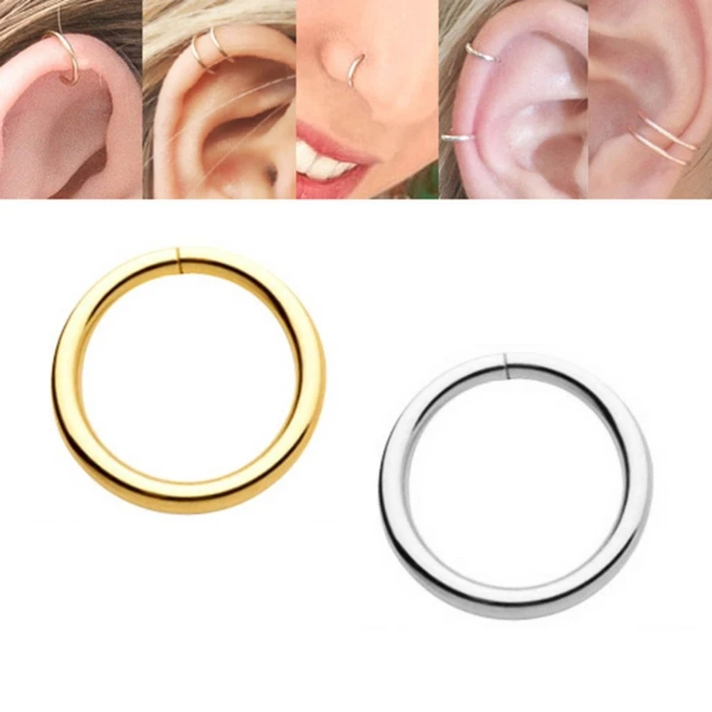 

Stainless Steel Seamless Nose Ring Piercing Jewelry Seamless Nose Hoop Ring Body Nasenring Hoop Ear Body Piercing