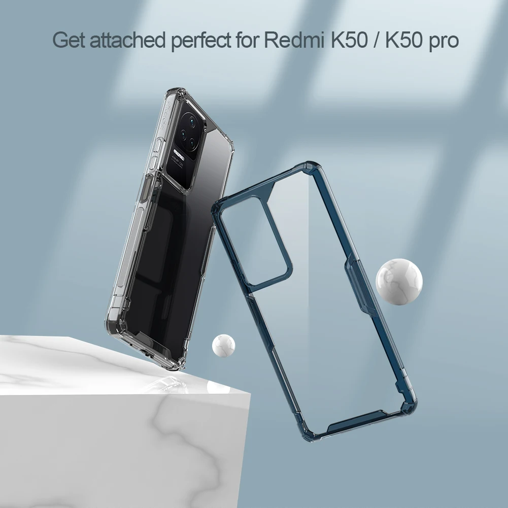 

Nillkin For Xiaomi Redmi K50 Case Nature TPU Pro Case For Redmi K50 Pro Transparent Clear Soft Silicone Back Cover For Redmi K50