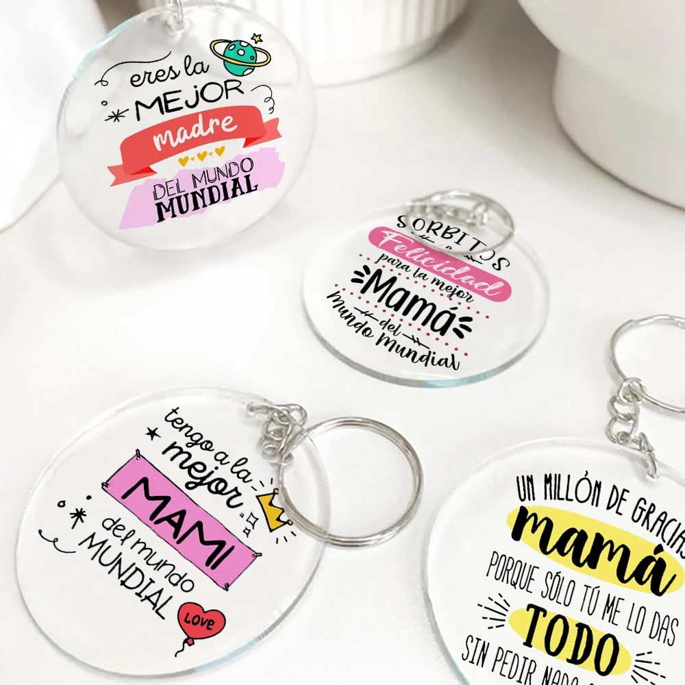 Брелок для ключей с надписью Мама в мире