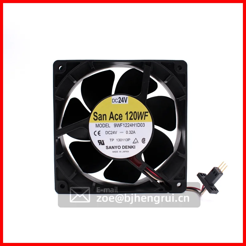 

SANYO 9WF1224H1D03 A90L-0001-0509 24V DC 0.32A 120x120x38mm 12038 12cm 7.68W Power Supply Fanuc Axial Cooling fan No plug