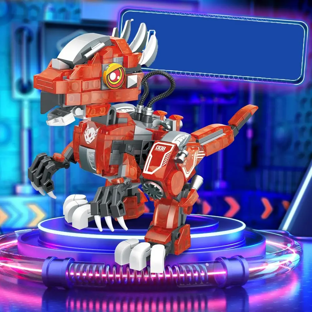 Тираннозавр светящийся динозавр строительный блок игрушка Трицератопс