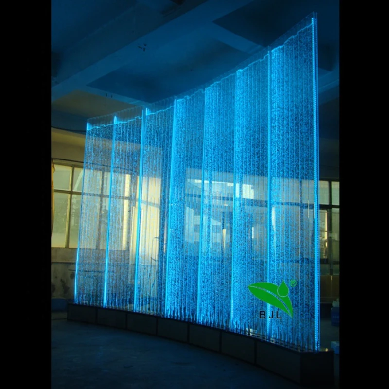 

wedding hall decor Led lighting water bubble wall wedding backdrop ideas