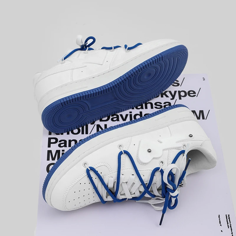 Men's Casual Shoes Lightweight Breathable Men Shoes Flat Lace-Up Men Sneakers White Unisex Tenis Masculino Women running shoes