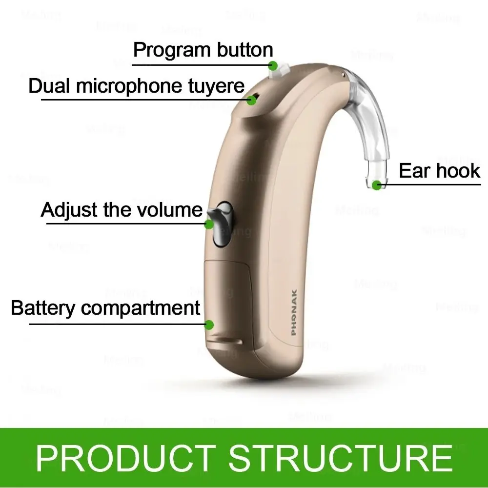 Слуховой аппарат Phonak 120 дБ оригинальный высокомощный импортный 6-канальный