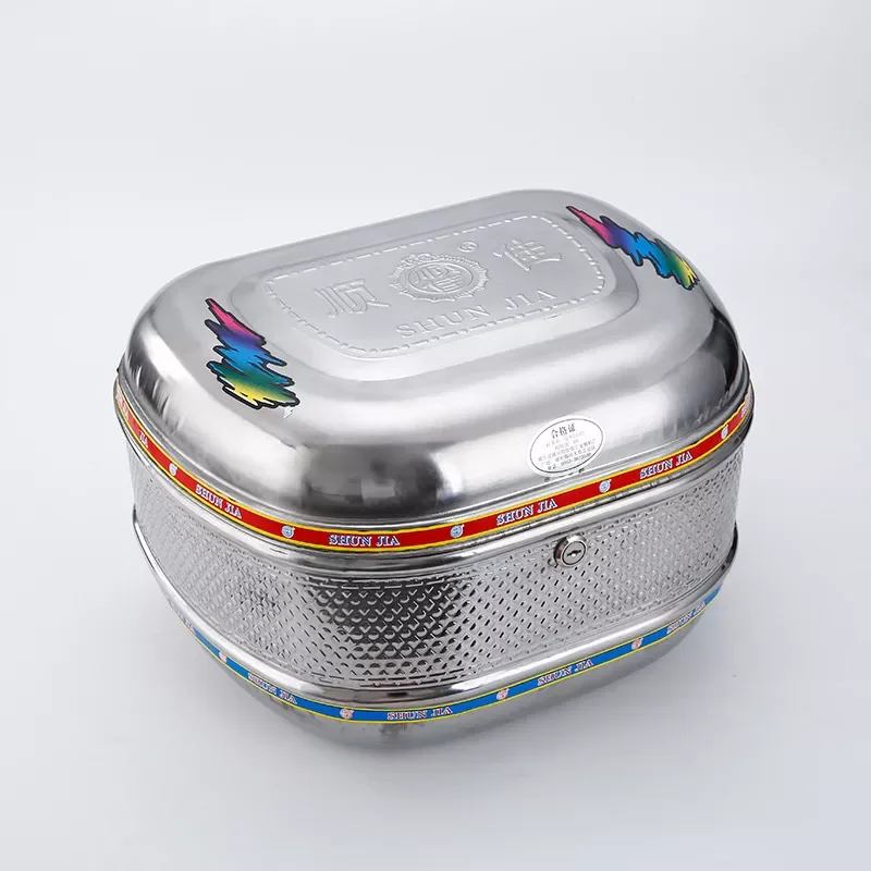 

steel motorcycle trunk, vehicle trunk, thick screw fixed motorcycle trunk motorcycle storage box