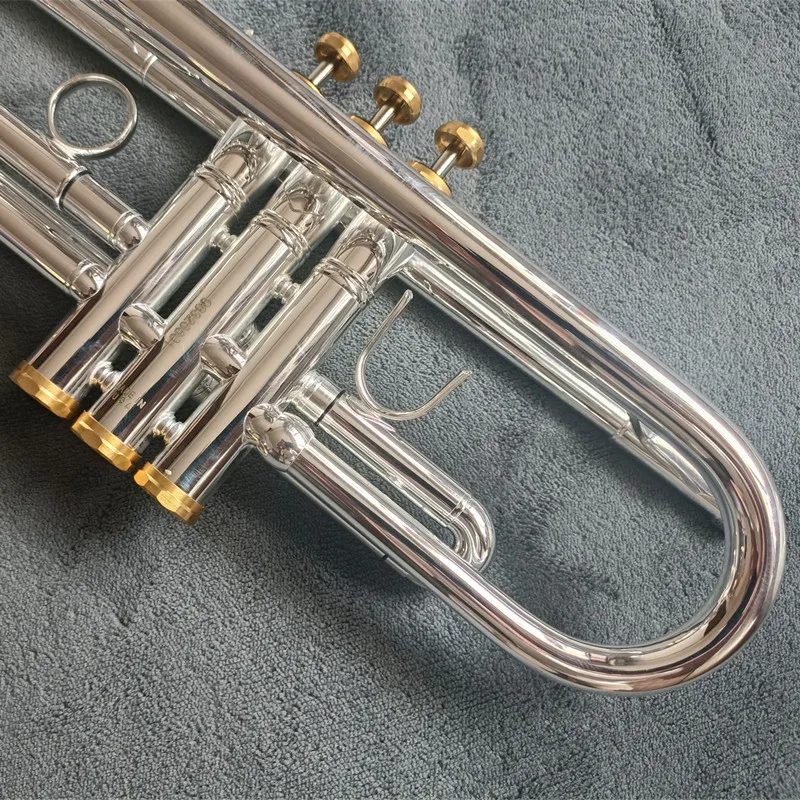 TOP Stradivarius LT 197S77 Серебряная труба для трубы плоский инструмент латунные структуры