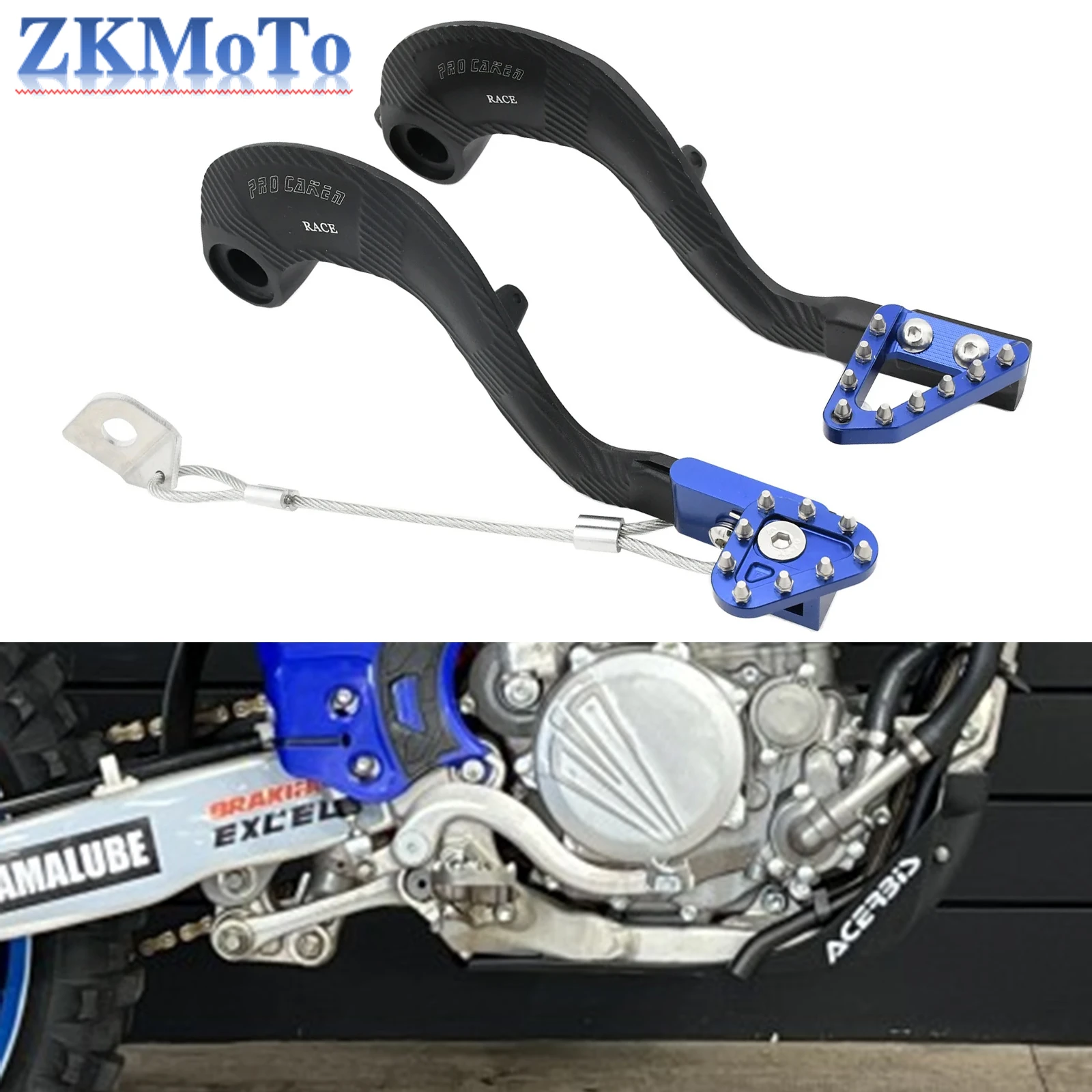 Тормозной рычаг с ЧПУ для мотоцикла Yamaha YZ125 YZ250 YZ250X YZ250F YZ400F YZ426F YZ450F WR250F WR400F WR426F WR450F